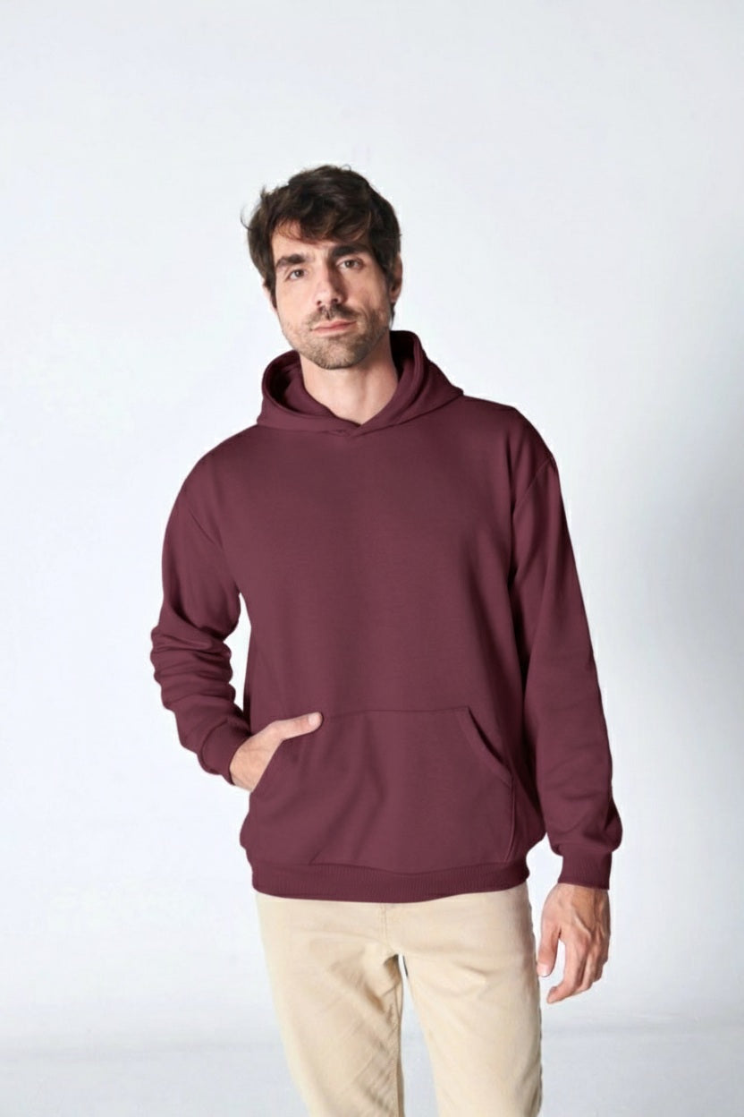 Burgundy Hoodie - Men