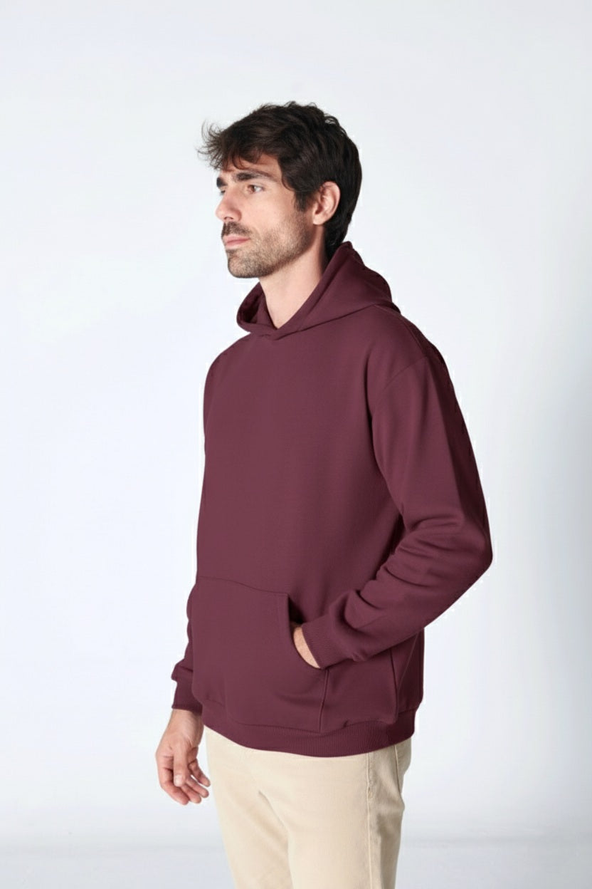 Burgundy Hoodie - Men
