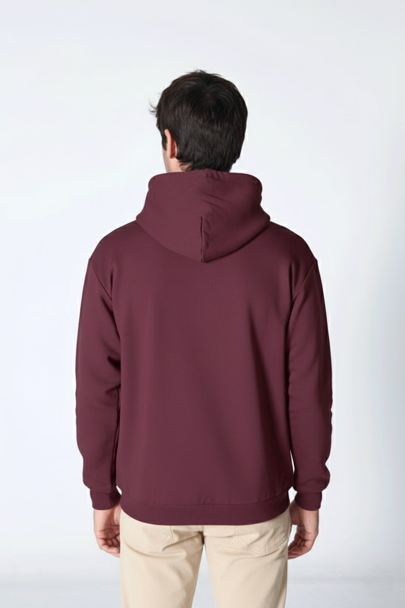 Burgundy Hoodie - Men