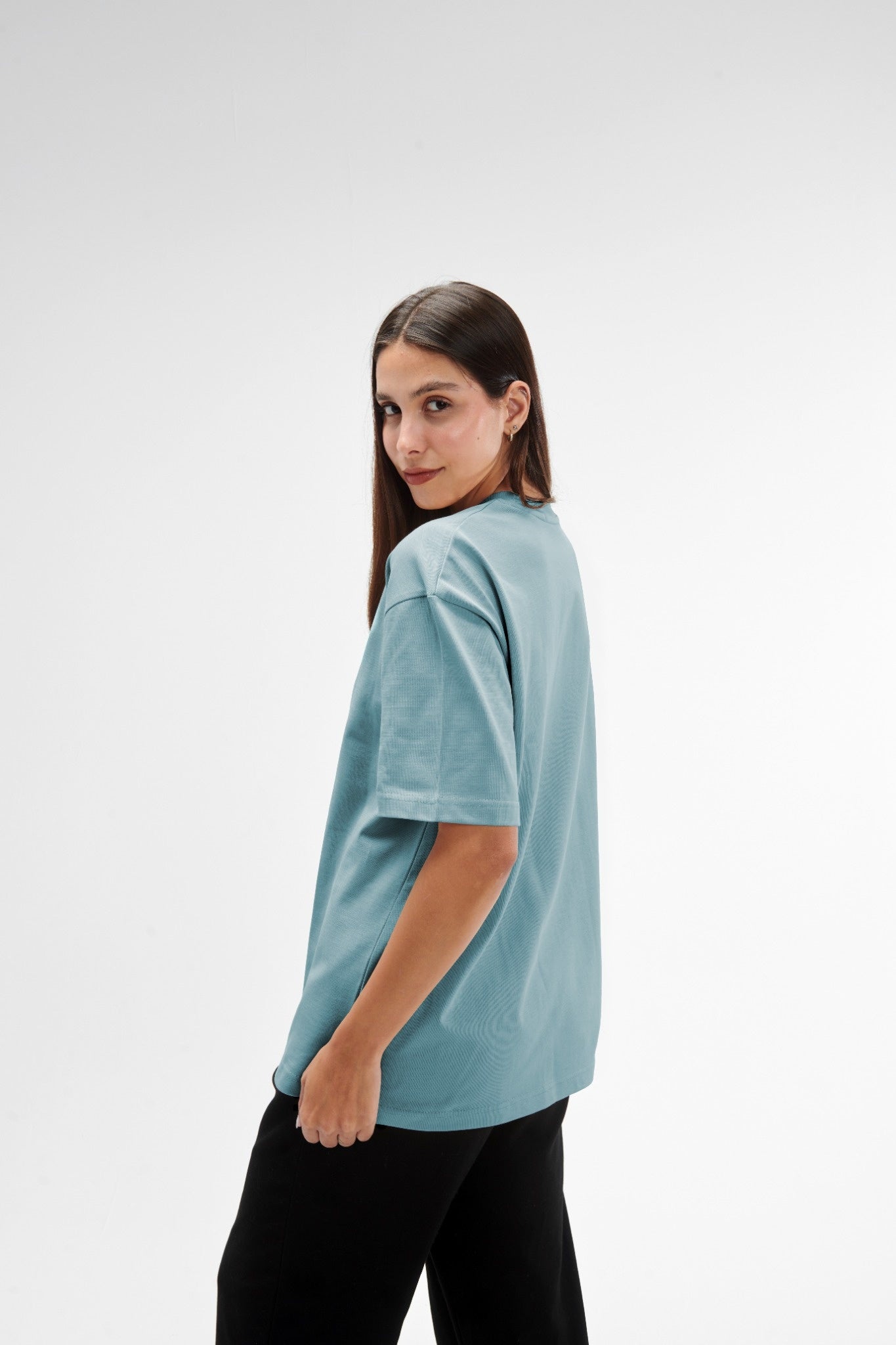 Oversized Fit Mint Green Female T-Shirt