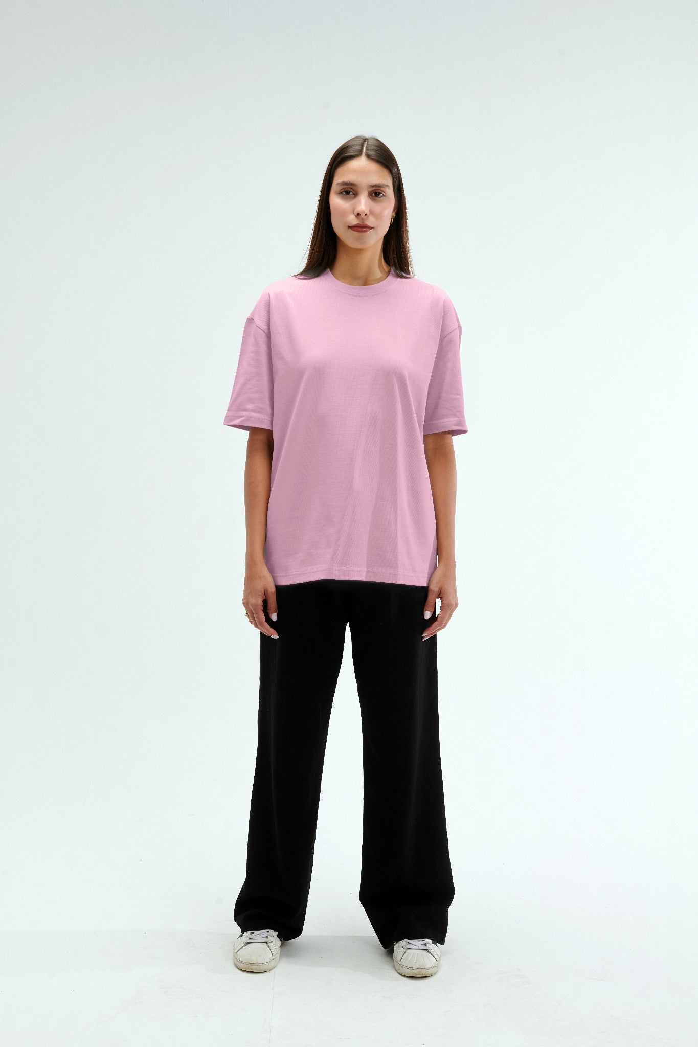 Oversized Fit Baby Pink Female T-Shirt