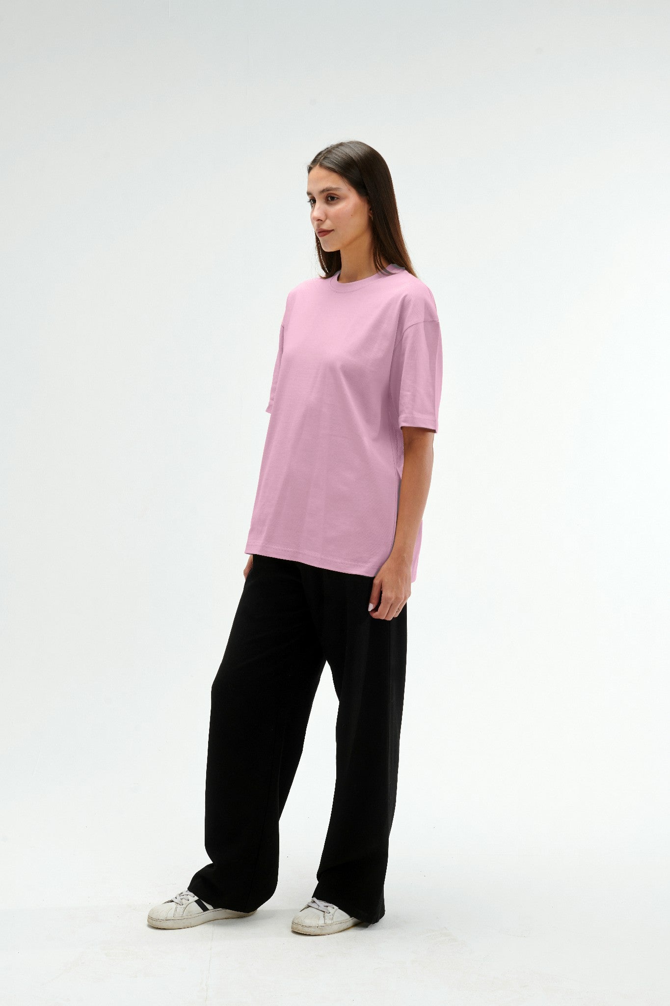 Oversized Fit Baby Pink Female T-Shirt