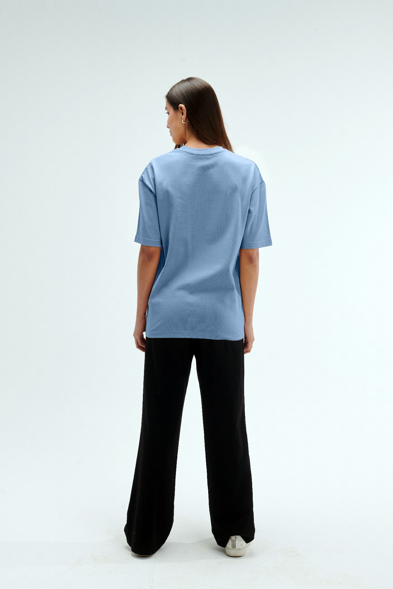 Oversized Fit Baby Blue Female T-Shirt