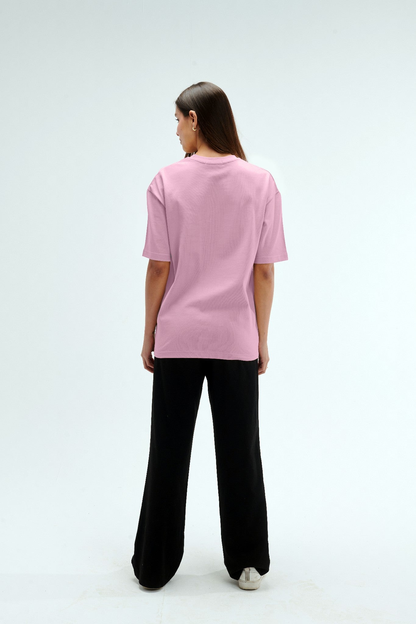 Oversized Fit Baby Pink Female T-Shirt