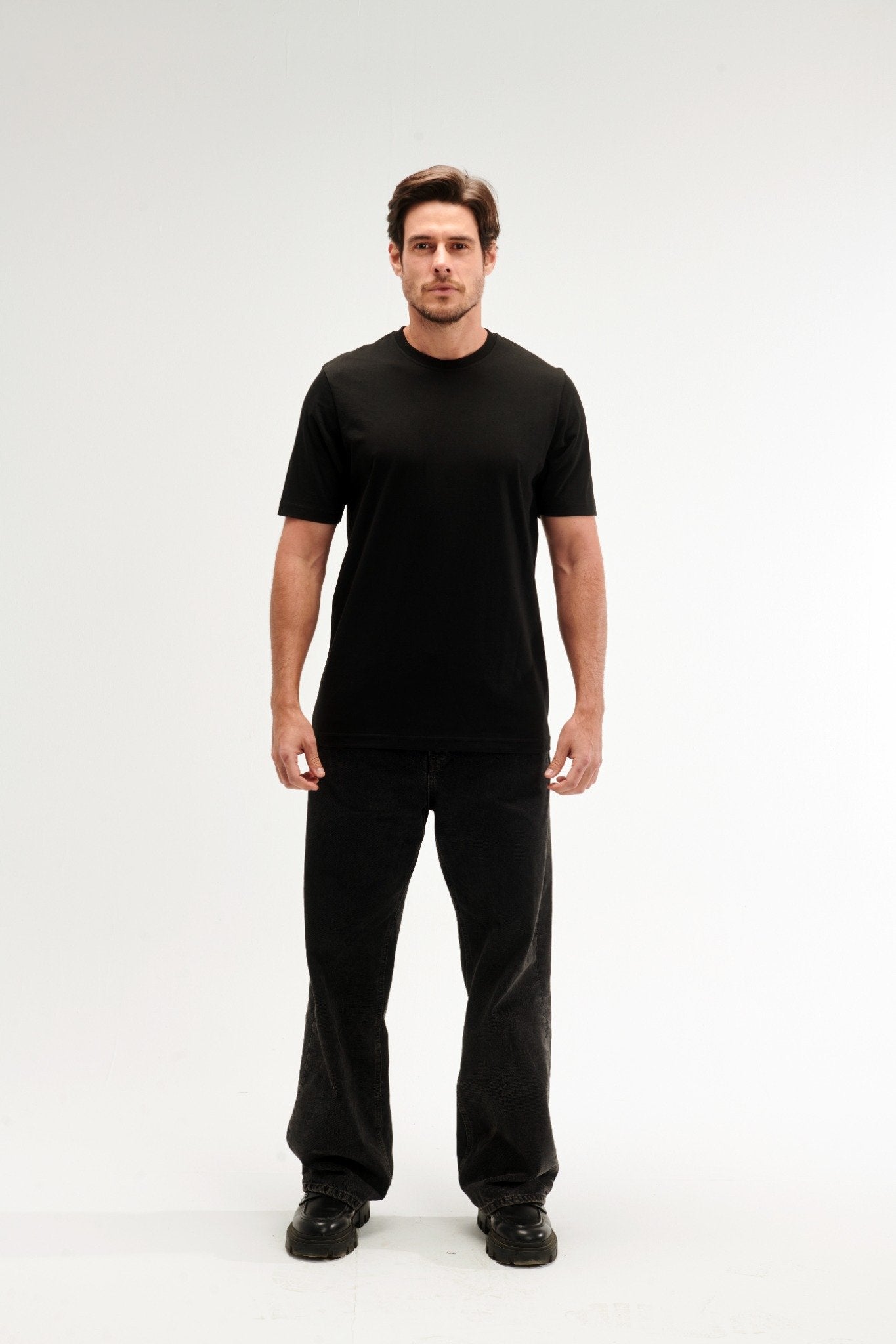 Regular Fit Black Male T-Shirt