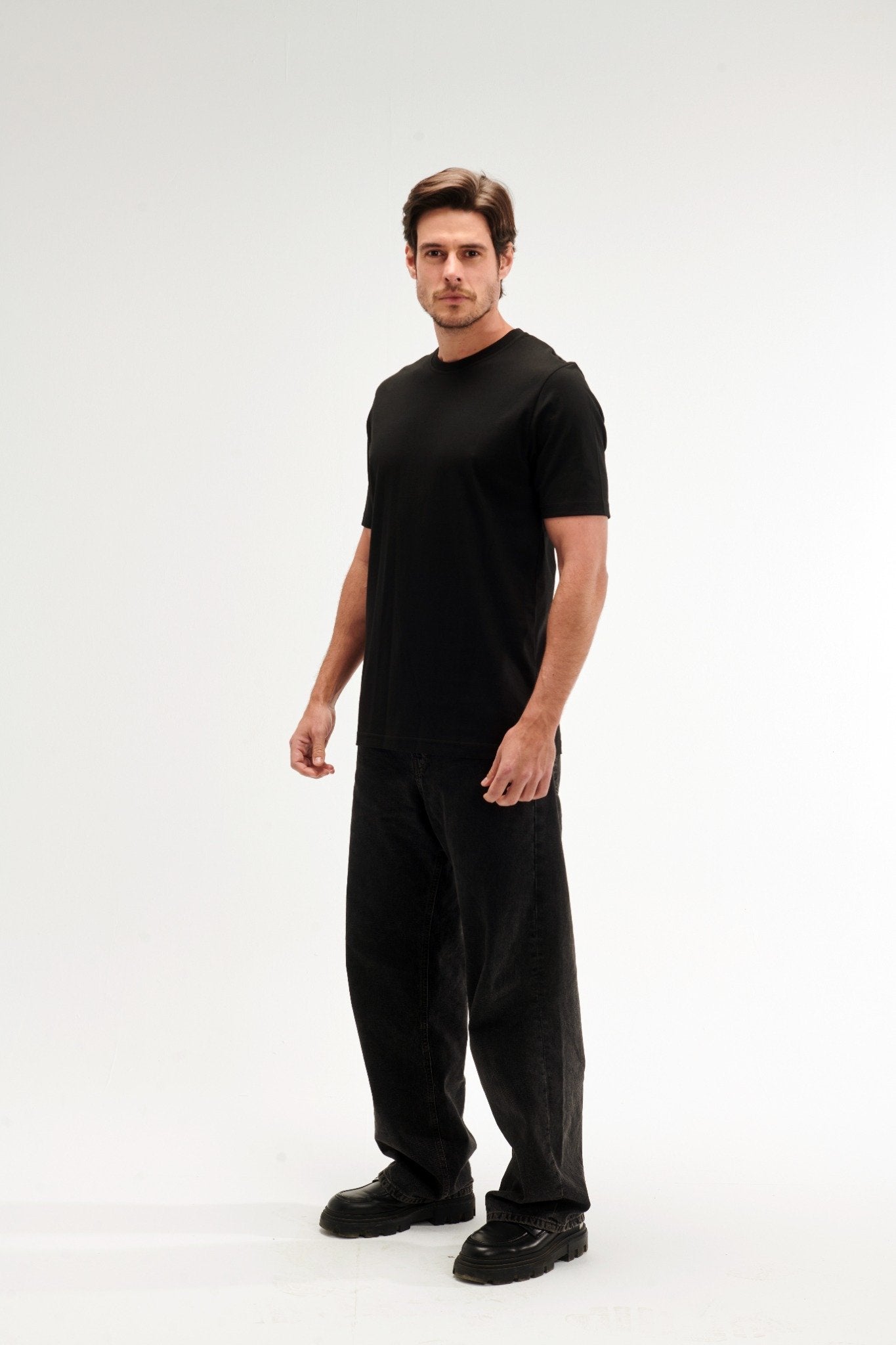 Regular Fit Black Male T-Shirt