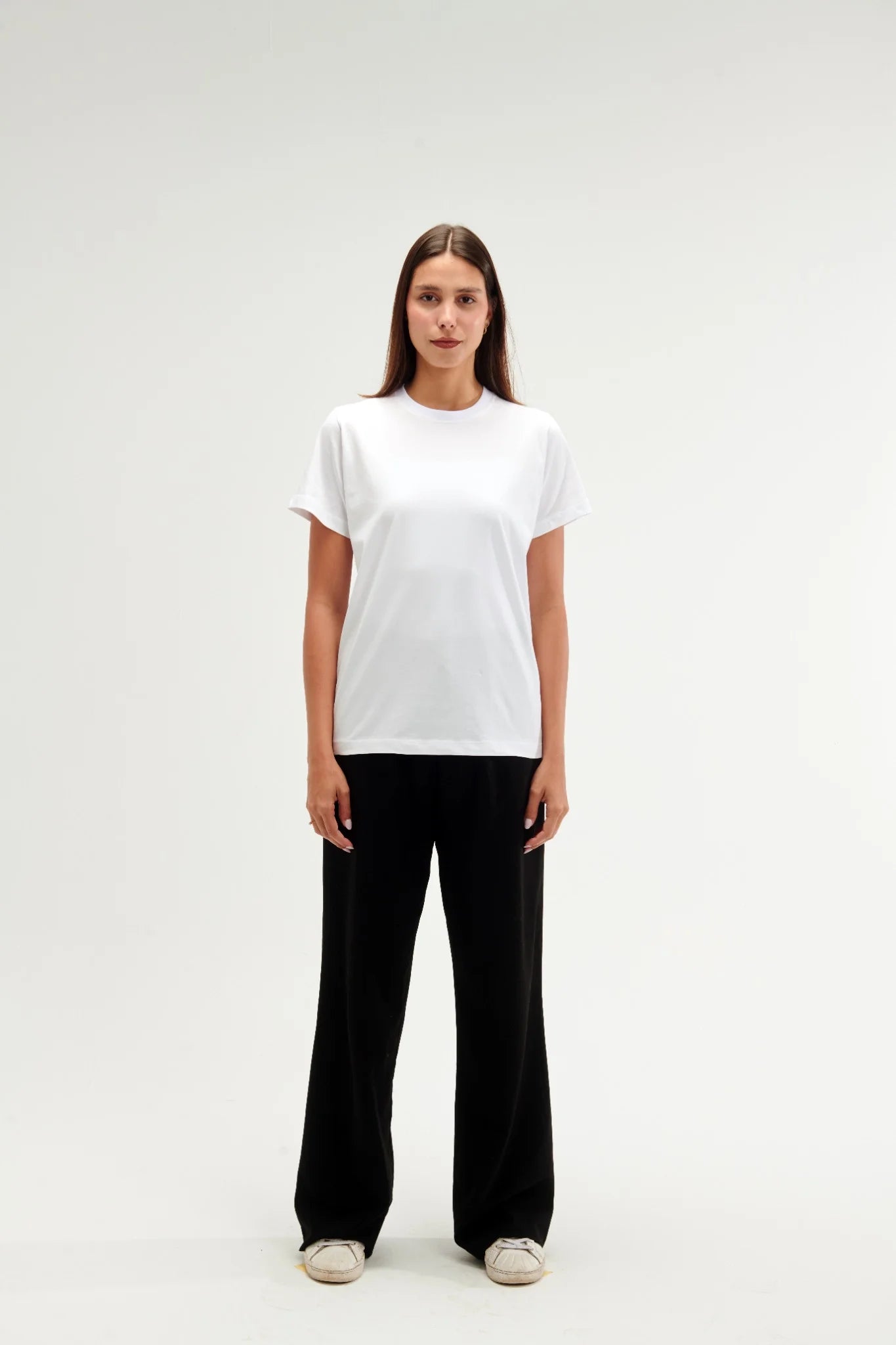 Regular Fit White Female T-Shirt