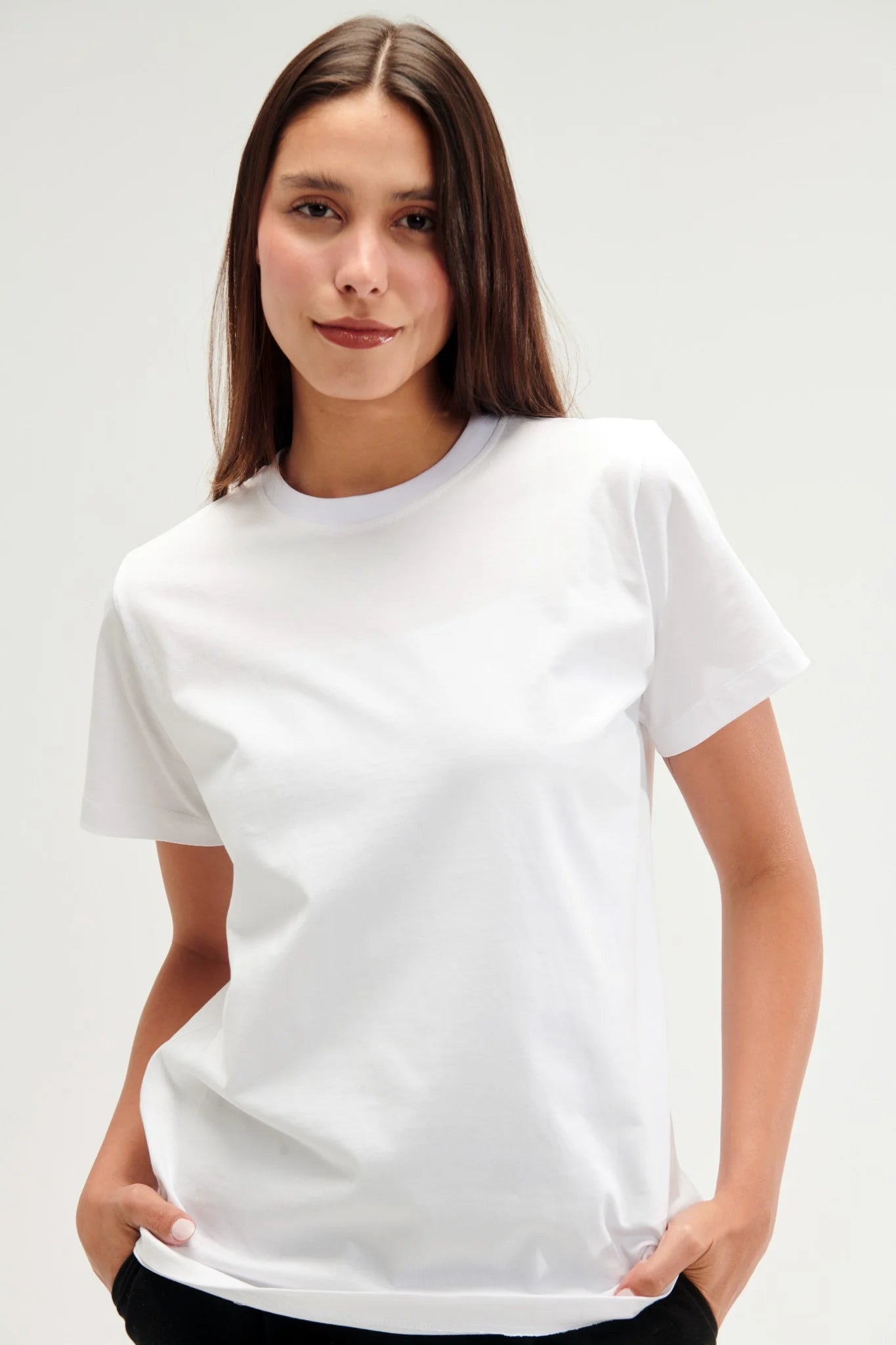 Regular Fit White Female T-Shirt