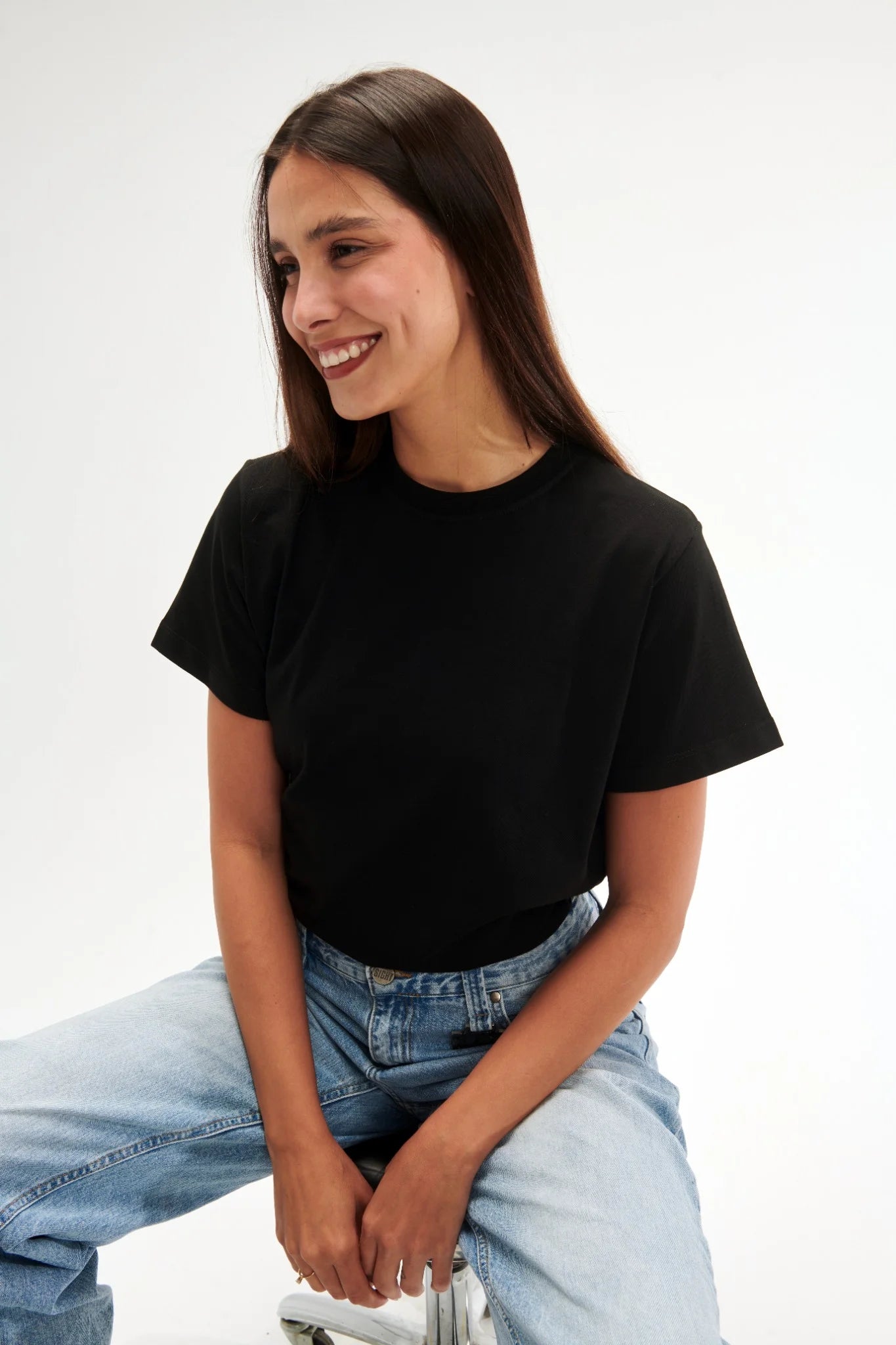 Regular Fit Black Female T-Shirt