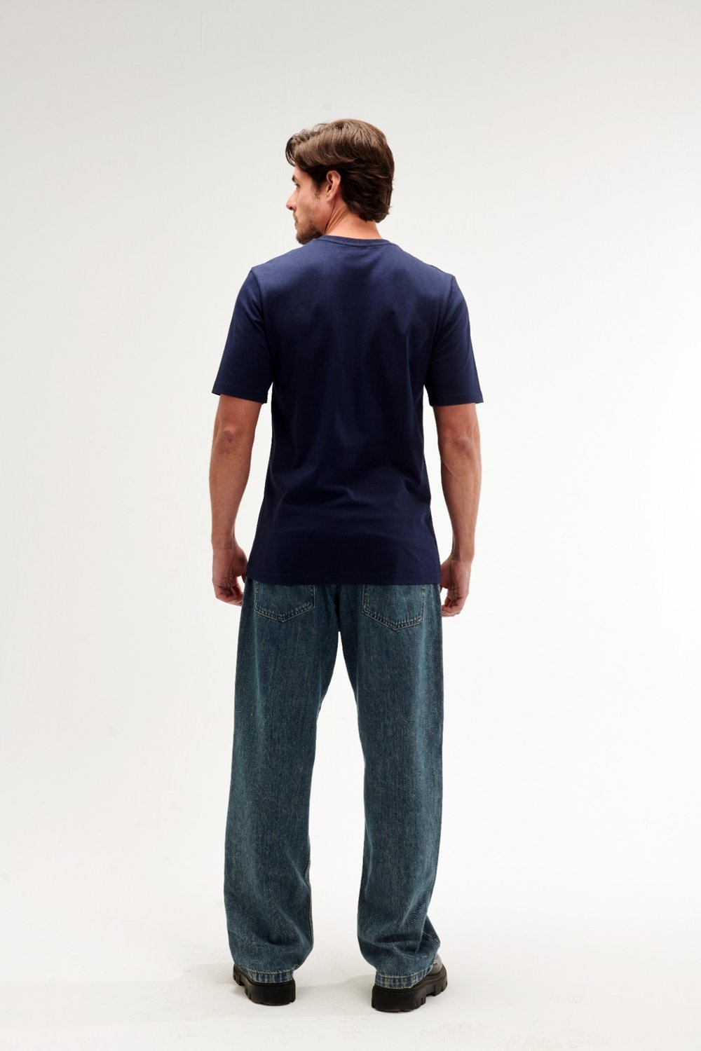 Regular Fit Dark Blue Male T-Shirt