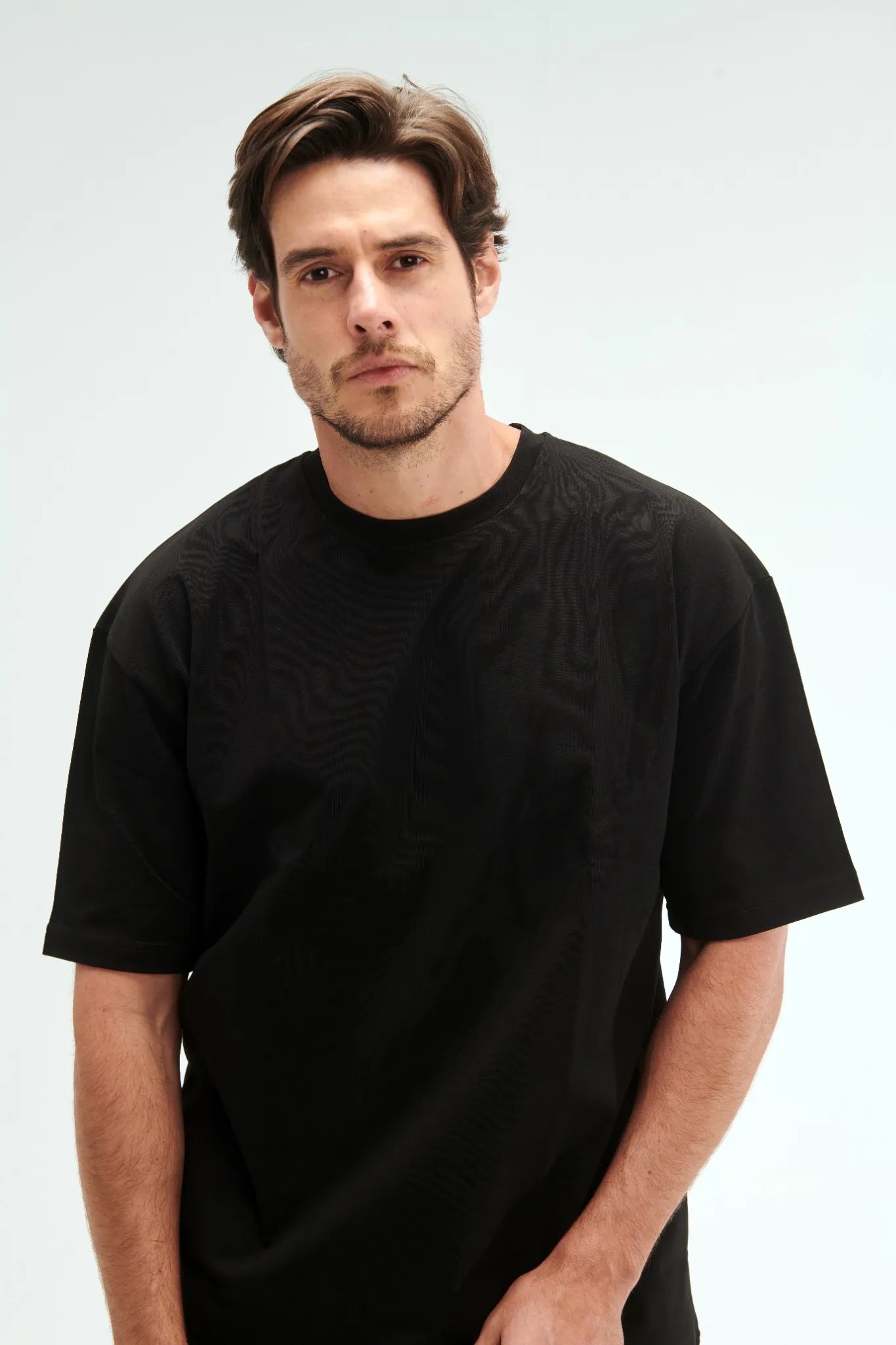 Oversized Fit Black Male T-Shirt