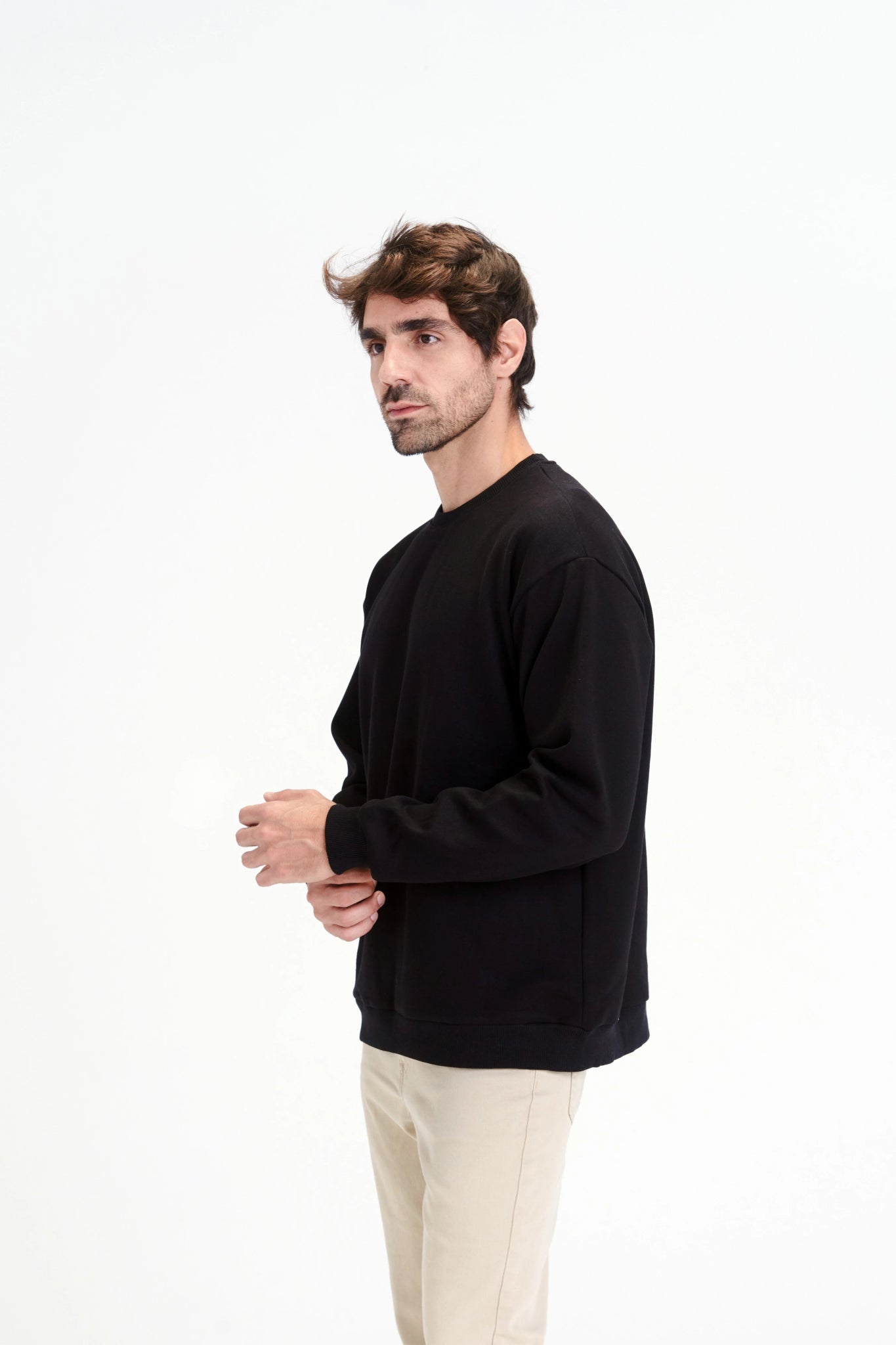 Carbon Black Sweatshirt - Men - Essentials Egypt