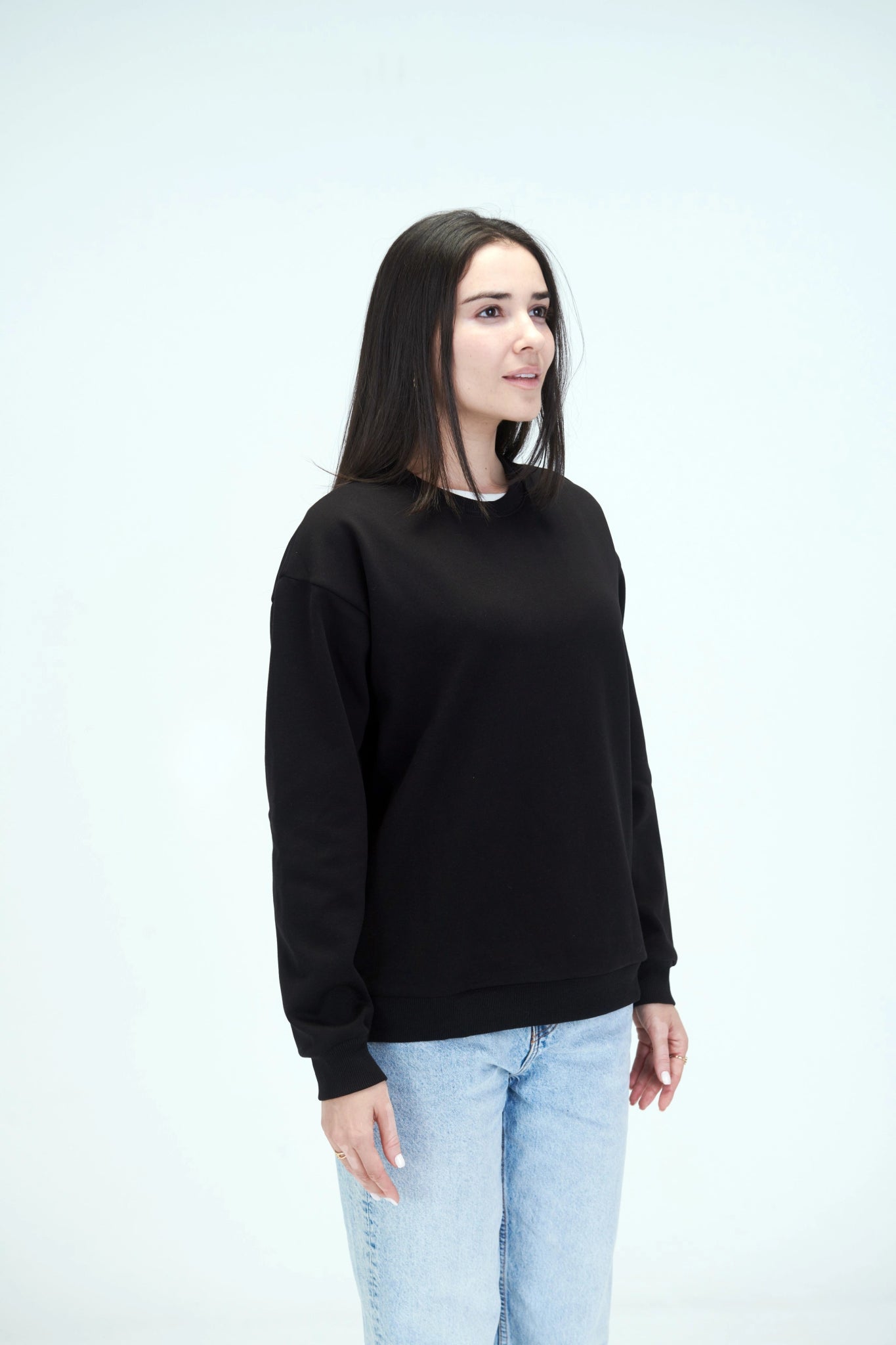 Carbon Black Sweatshirt - Women - Essentials Egypt