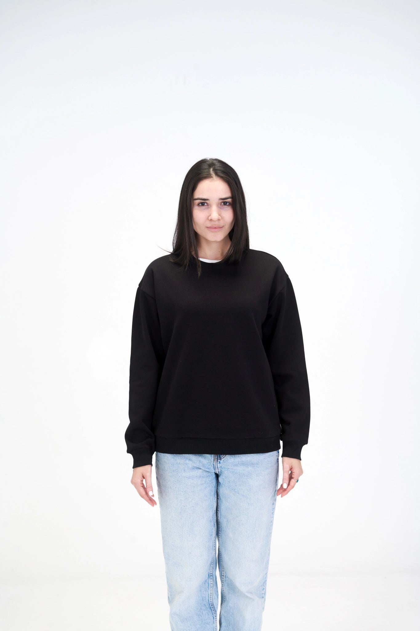 Carbon Black Sweatshirt - Women - Essentials Egypt