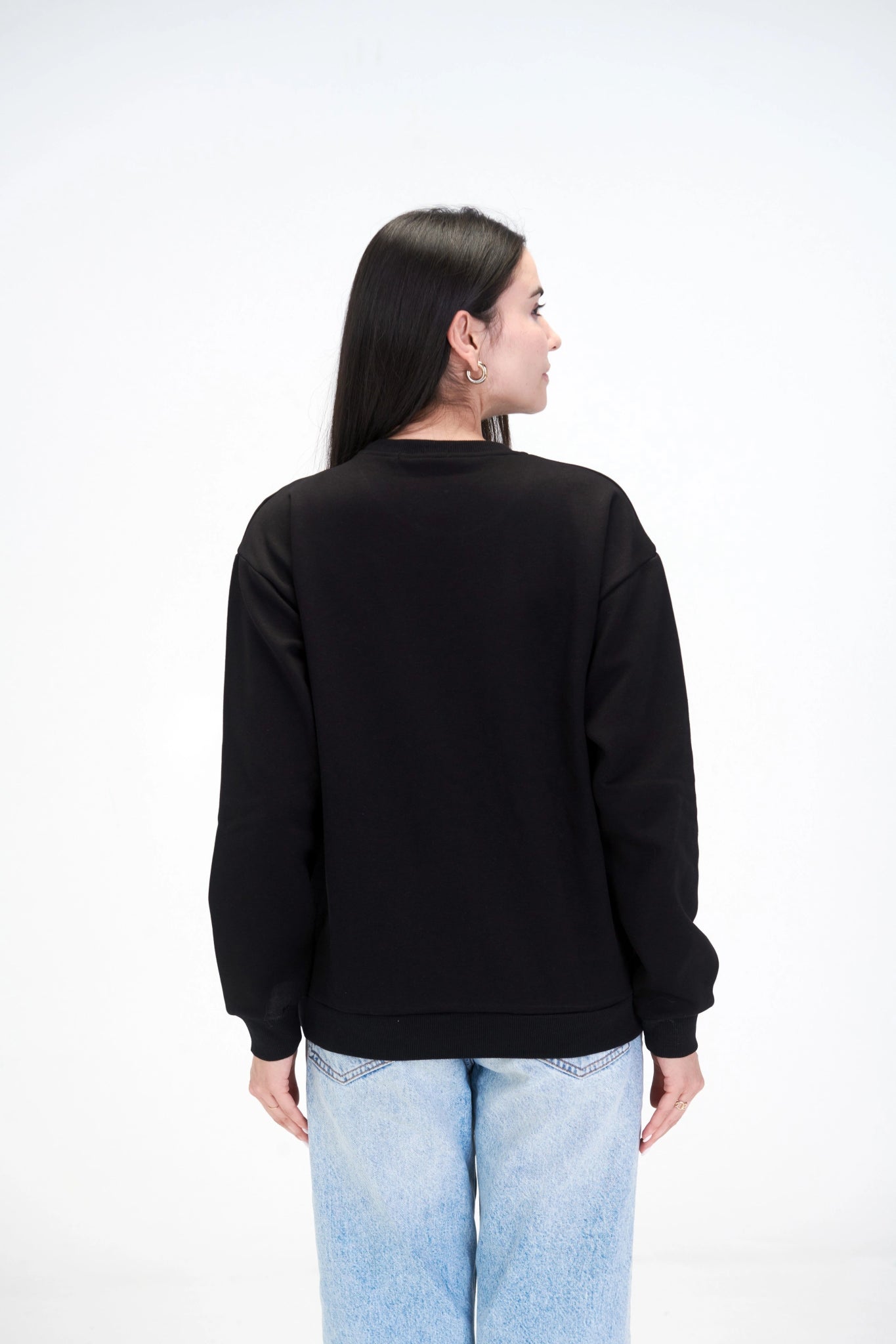 Carbon Black Sweatshirt - Women - Essentials Egypt