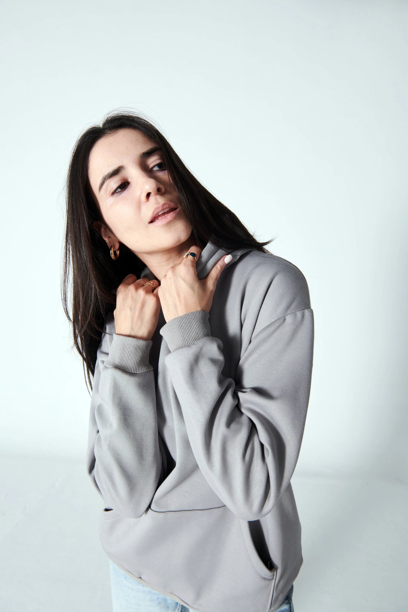Cloud Grey Hoodie - Women - Essentials Egypt