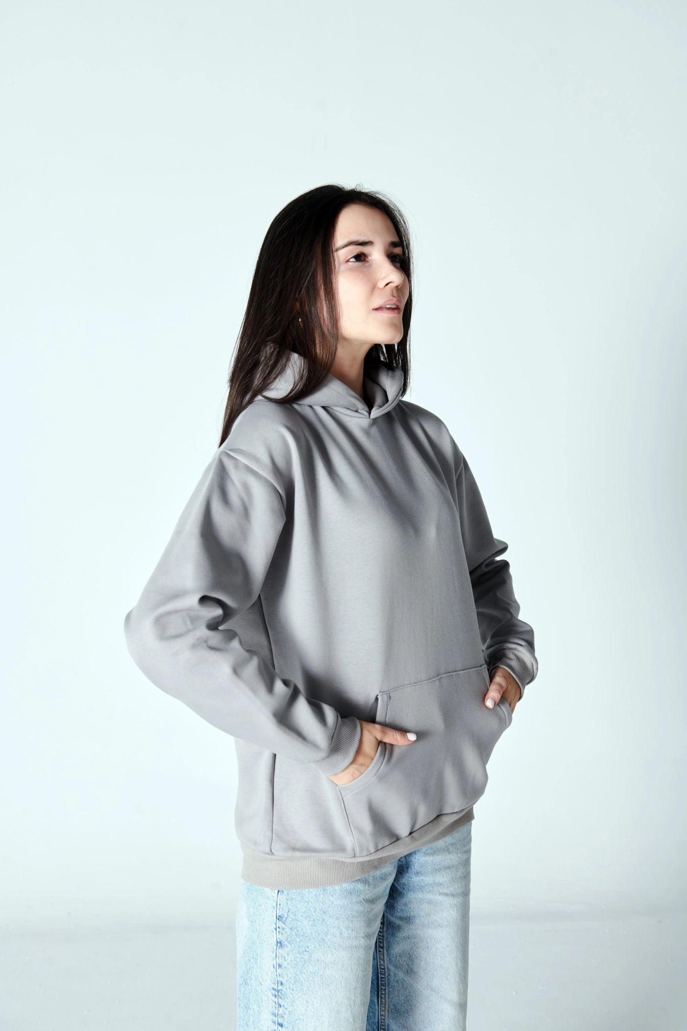 Cloud Grey Hoodie - Women - Essentials Egypt