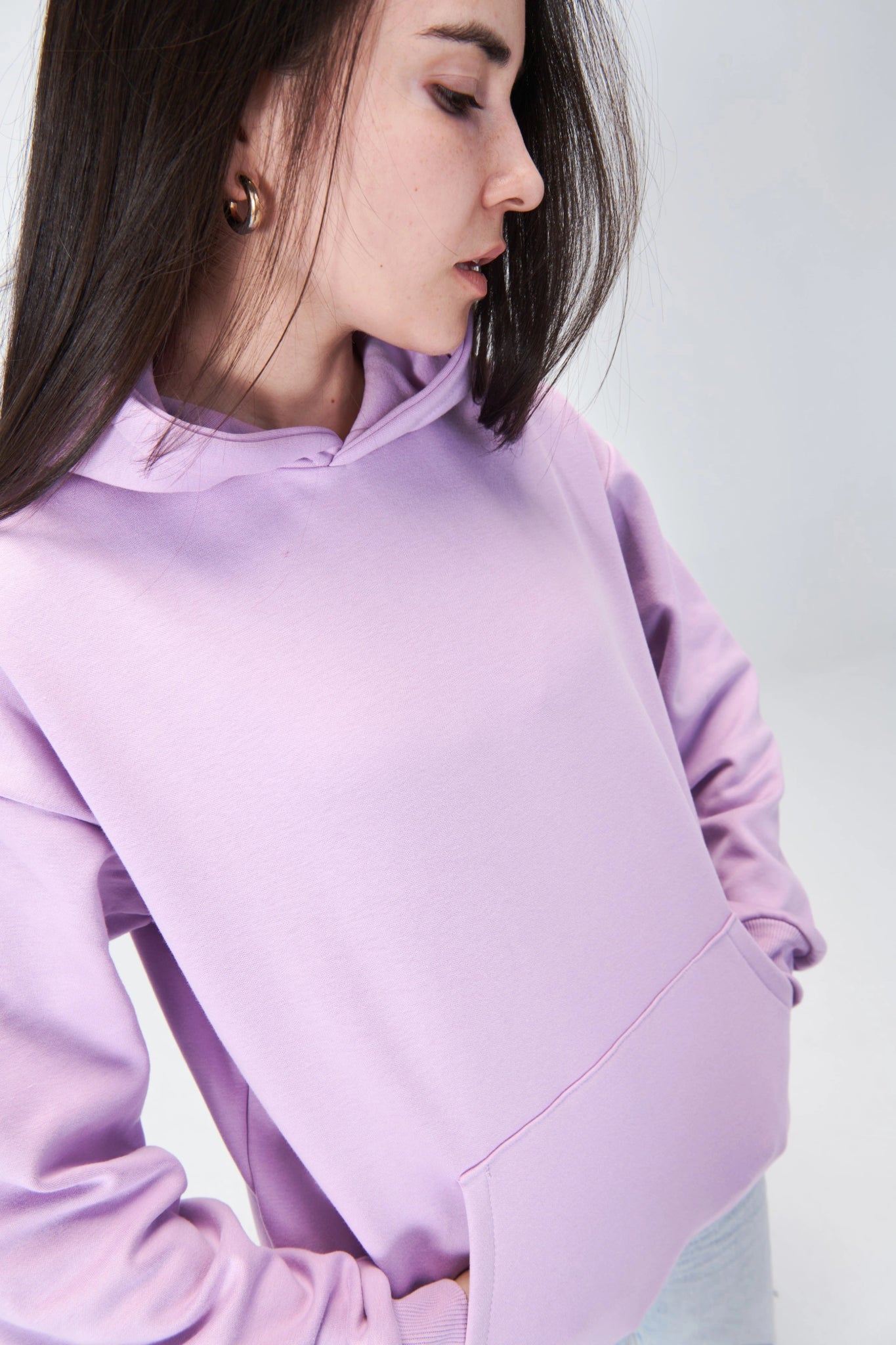 Minimal Mauve Hoodie - Women - Essentials Egypt