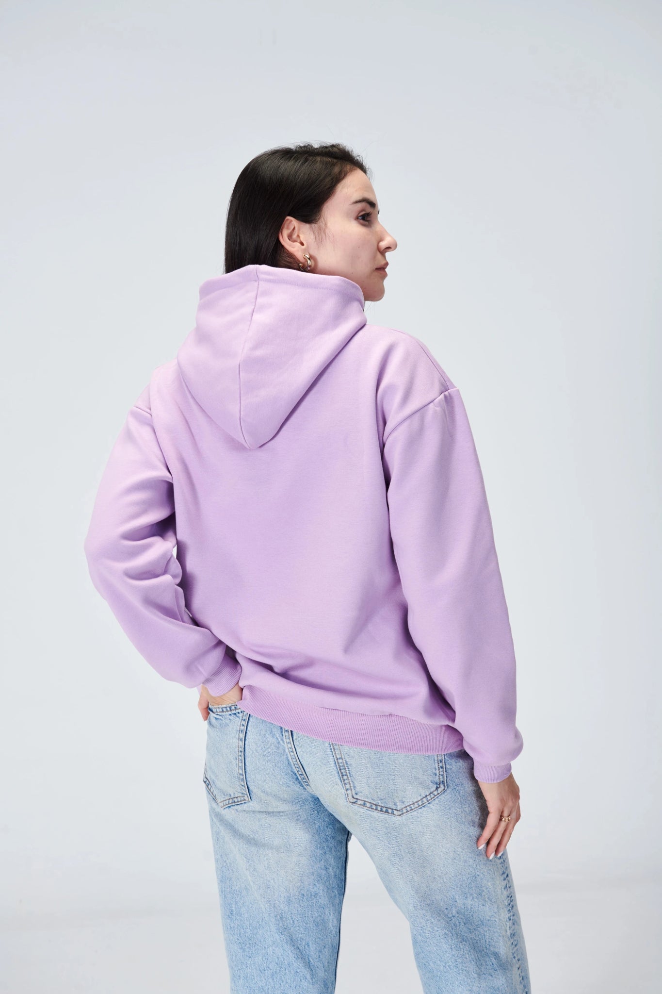 Minimal Mauve Hoodie - Women - Essentials Egypt